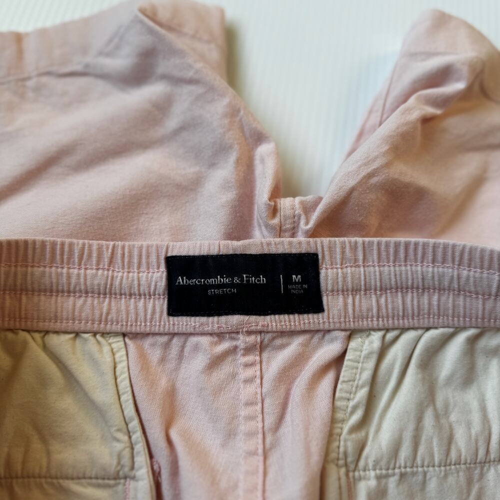 Abercrombie Linen Cotton Shorts Mens Medium Coastal Euro Vacation Cruise Pockets - Picture 14 of 14